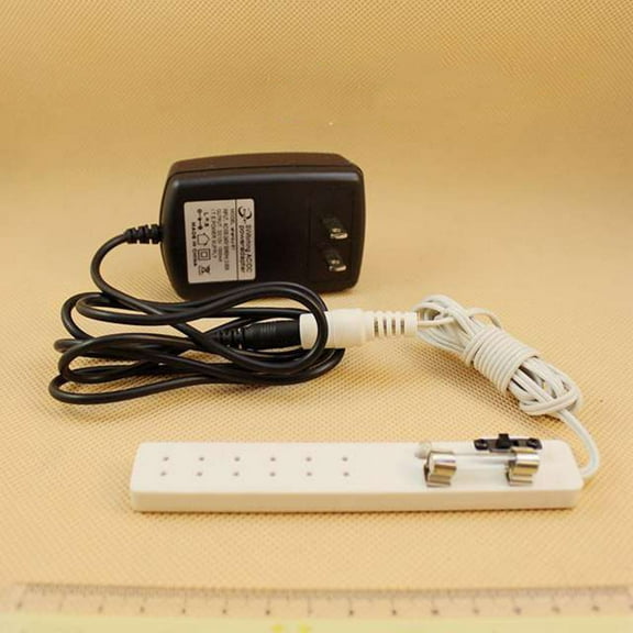 SPRING PARK 1/12 Dollhouse 6Way Socket Converter Accessory for 12V Miniature Lighting Lamp