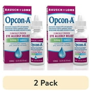 (2 pack) Opcon-A Eye Allergy Relief Drops for Itchy Red Eye Relief with Antihistamine & Redness Reliever, 0.5 fl oz