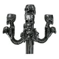 thumbnail image 6 of Graveyard Skulls & Skeleton Spine Bones Candelabra Penta 5-Candlestick Holder, 6 of 9