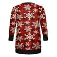 thumbnail image 3 of Femmes Noël Cardigan à Manches Longues Mi-Longues Outwears, 3 of 3
