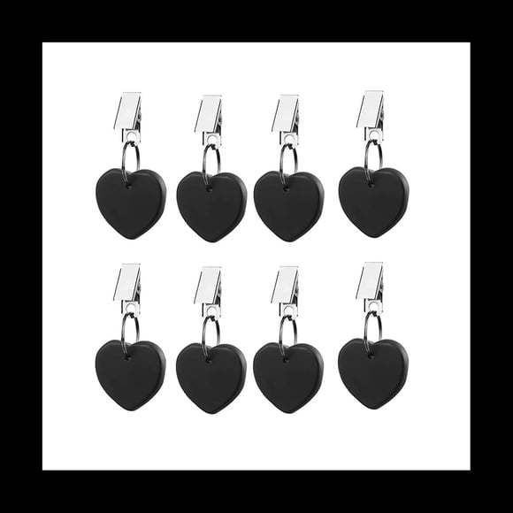 Paquete de 8 Pesas para Mantel, Colgantes Pesados para Mantel, Juego de Pesas para Mantel Pesado, Peso para Mantel de MáRmol Negro