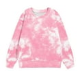 thumbnail image 5 of piuwrlz Hoodies for Girls Long Tops Sleeve Printed Hoodie Long Sleeves Without a Hat Sweater Pink Size 7-8 Years, 5 of 5