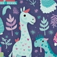 thumbnail image 6 of Sloth Unicorn Alpaca Dinosaur Round Tablecloth with Elastic Fitted Polyester Table Cloth, 6 of 8