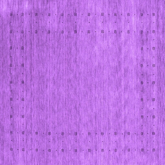 Ahgly Company Indoor Square Abstract Purple Contemporary Area Rugs, 5' Square