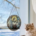 thumbnail image 5 of Sacred Angel Gabriel 2 Hanging Stained Glass for Windows, Holiday Festival Ornament, Gift for Mom, Romantic Valentine Decoration, Holiday Tree Ornament, Collectible 2025, 5 of 6
