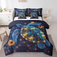thumbnail image 1 of YST Sea Turtles 7-Piece Ocean Animal Bedding Set, Twin, 1 of 4