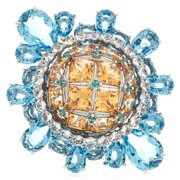 Swarovski Curiosa Multicolored Cocktail Ring, Size 52 (US 5.75)