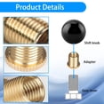 thumbnail image 4 of 6PCS Precision Brass Universal Shift Knob Thread Adapters - M8 X 1.25, M10 X 1.25, M10 X 1.5Kit, Fit Most 5/6 - Speed Manual Gear Shift Heads, Hassle - Free Installation Auto Part, 4 of 7