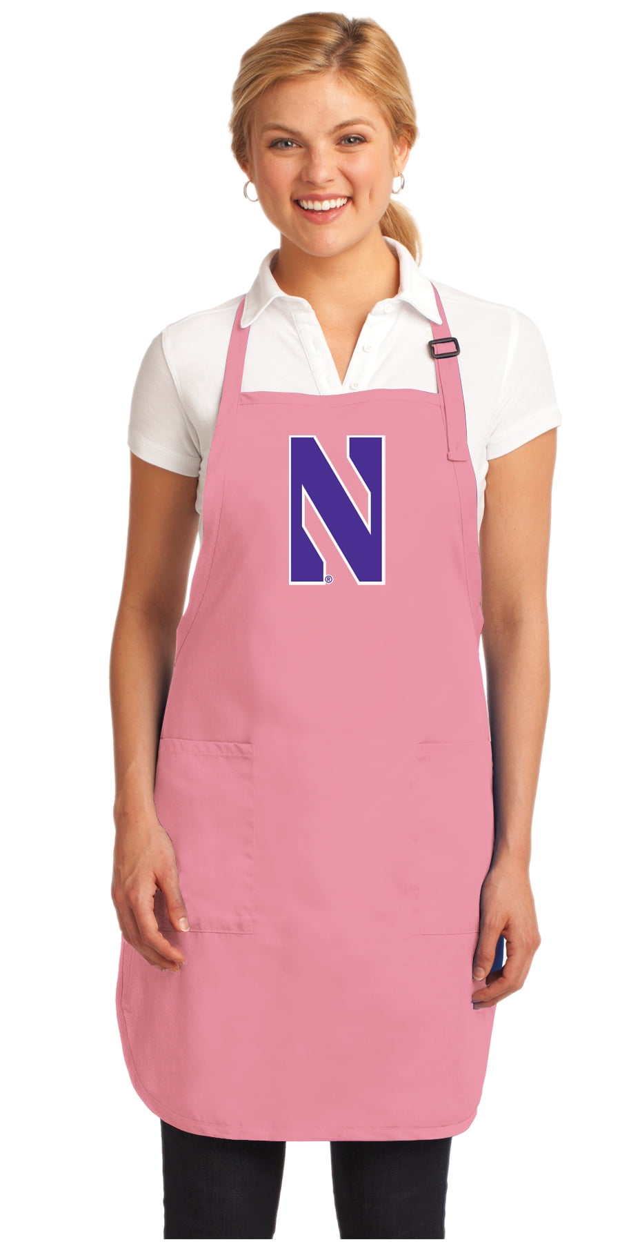 Womens Northwestern Apron CUTE Broad Bay NU Wildcats Apron For Women Her MADE IN THE USA!