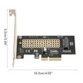 thumbnail image 3 of M.2 Nvme Ssd A Pcie 3,0 X1/X4/X8/X16 Tarjeta Adaptadora De Escritorio Duro Frive Tarjeta De Expansión Compatible Con Sistema Windows Xp/Vista/Win 7 Eigraketly EL016335-00, 3 of 5