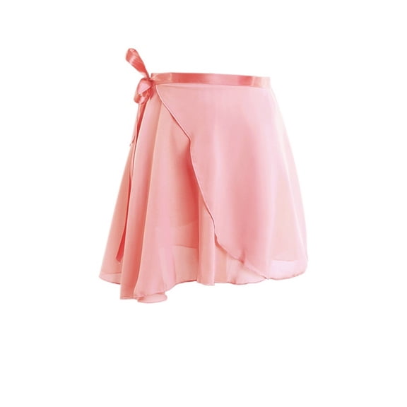 Girl Women Sheer Ballet Skirts Wrap Chiffon Over Scarf for Dancing Self Tie Ballerina Tutu Dress Skate Dancewear Gymnastic Short