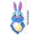 thumbnail image 2 of Boreal Craft Easter Inflatable Decoration 1.2 Meter Hanging Window Blue Rabbit Courtyard Holiday Luminous Decoration Rabbit Led Light Festival Venue Layout Glow in The Dark Dance Party, 2 of 7