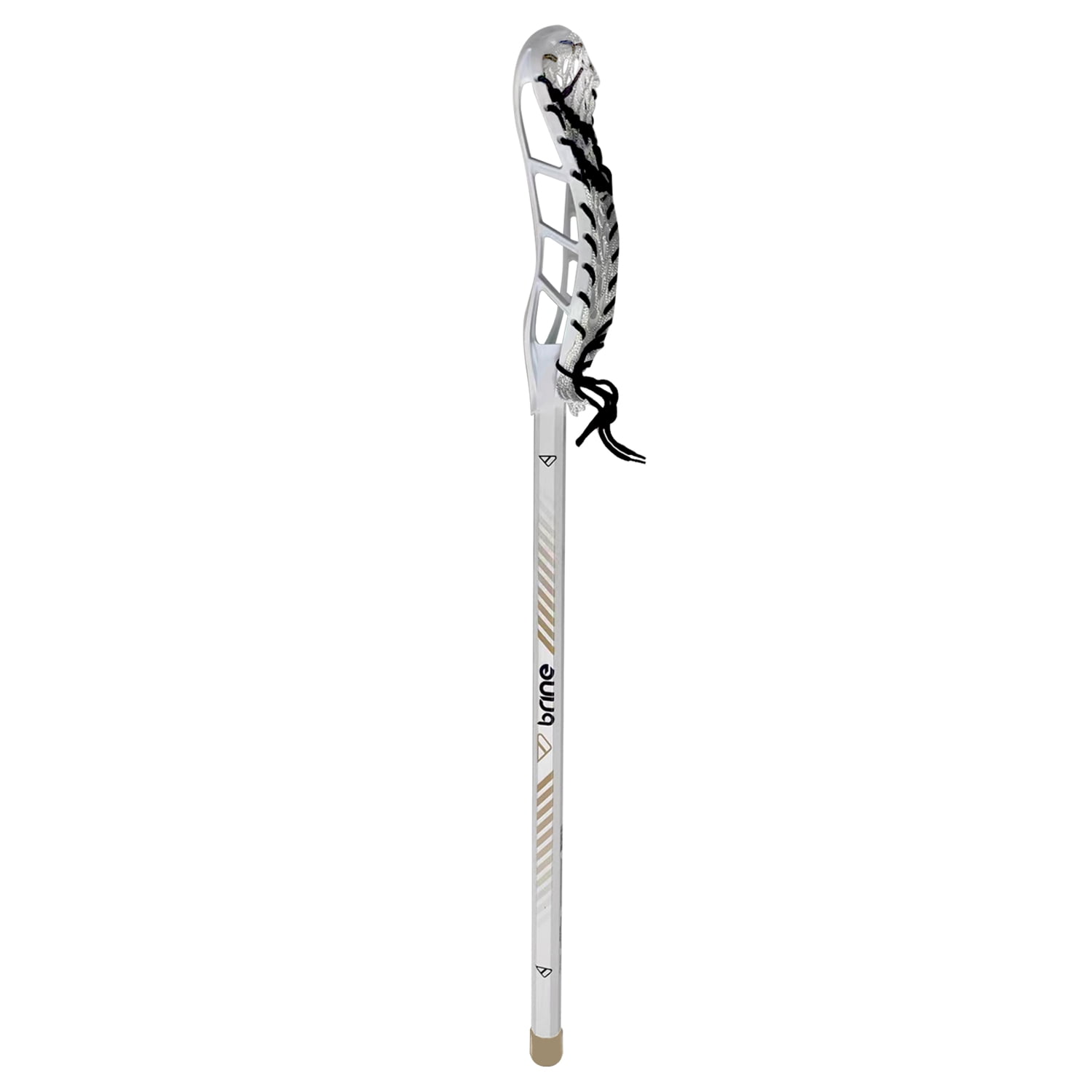 (2 pack) Brine Junior Aluminum Lacrosse Player Stick, Female 5+ – 35″, White & Gold