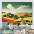 thumbnail image 2 of Designart "Simple Indiana Barns in the Countryside I" Oversized Architecture Framed Wall Art - Farmhouse Orange Barns Bedroom Framed Canvas Wall Art, 2 of 7