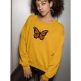 thumbnail image 2 of Monarch Butterfly Art Sweatshirt Women -Image by Shutterstock, Female Large, 2 of 4