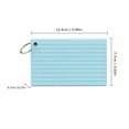 thumbnail image 4 of 3x5 Colored Lined Index Cards With Removable Metal Binder Ring Blank Index Cards 3x5 Index Cards Colored Index Cards 3x5 Flash Cards Note Cards Study Flashcards Office-Blue, 4 of 8