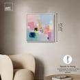 thumbnail image 4 of Pink and Teal Dream II Canvas Print Pastel Wall Decor by Art Remedy, White Frame, 24 x 24, 4 of 6