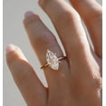 thumbnail image 5 of solitaire jewels 2.5CT Marquise Moissanite Solitaire Engagement Ring For Women, 10K Rose Gold, 5 of 6