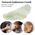thumbnail image 3 of Jadestone Massager Comb, Head Scalp Jadestone Guasha Comb Natural Material Muscle Relaxation Multifunctional  For Home Travel, 3 of 8