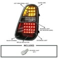 thumbnail image 3 of Spec-D Tuning Black LED Tail Lights Compatible with 2005-2006 Mini Cooper S, Left + Right Pair Assembly, 3 of 7