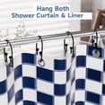 thumbnail image 4 of TABGIME Decorative & Sturdy Glide Brushed Matte Black Rustproof Metal Shower Curtain Rings U-Shaped Non-Slip Double Hooks, 12 Count-Decorative Cylinders, 4 of 5