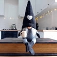 thumbnail image 1 of Muñeco de gnomo de café, decoración de felpa, adornos de granja (mano izquierda negra), 1 of 3