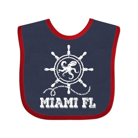 

Inktastic Miami Florida Vacation Spring Break Gift Baby Boy or Baby Girl Bib