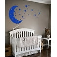 thumbnail image 4 of Moon and Stars Night Sky Vinyl Wall Art Decal Sticker Design for Nursery Room DIY Mural Decoration, 4 of 4