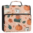 thumbnail image 5 of FORMRS Zipper Binder with Shoulder Strap 2-inch Ring 500 Sheet Capacity File Bag, Pink Fall Coffee, 5 of 5