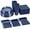 Navy, variant on Exquisite 350 Piece Navy Plastic Disposable Party Plates & Tableware Combo Set