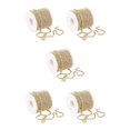 thumbnail image 1 of relayinert Elegant Crystal 10 Yard Rhinestone Close Chain Clear Trim Sewing Craft Golden 10m 5Set, 1 of 6