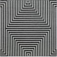 thumbnail image 6 of Unique Loom Outdoor Modern Collection Area Rug - Achromatic (7' 10" Square Black and White), 6 of 6