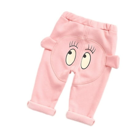

Honeeladyy Winter Newborn Children Kids Baby Boys Girls Cartoon Keep Warm Leggings Trousers Pants Pink Clearance under 10$