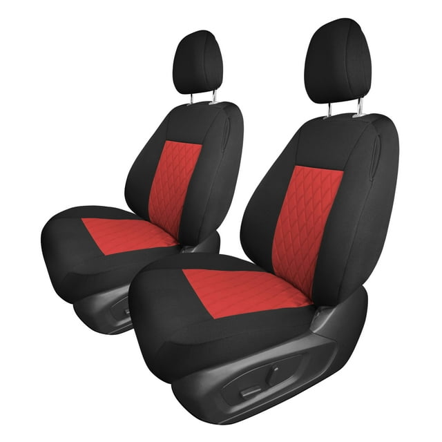 For 2020-2024 Ford Explorer Base FH Group Neoprene Custom Fit Car Seat Covers Water Resistant - Front Seats Red