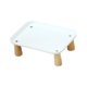 thumbnail image 5 of Soporte elevado para comedero de mascotas, soporte para cuenco de gato para comedero automático de mascotas, suministros para mascotas Blanco 24x17x8cm, 5 of 9