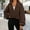 Brown, variant on DuoJiaJ Zip Up Hoodie Women Oversized Sweatshirt Fleece Cropped Jacket Trendy Fleece Jacket Workout Coat Womens Winter Jacket Beige XL
