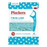 Plackers Whitening Twin Line Floss Picks - 75 ct - 3 pk