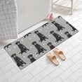 thumbnail image 2 of Black Labrador Bathroom Rugs Mat,Non Slip Microfiber Bathroom Rug,Rubber Backing,Soft Bathroom Mats for Bathroom Floor,Tub and Shower,60x24in(150x60cm), 2 of 5