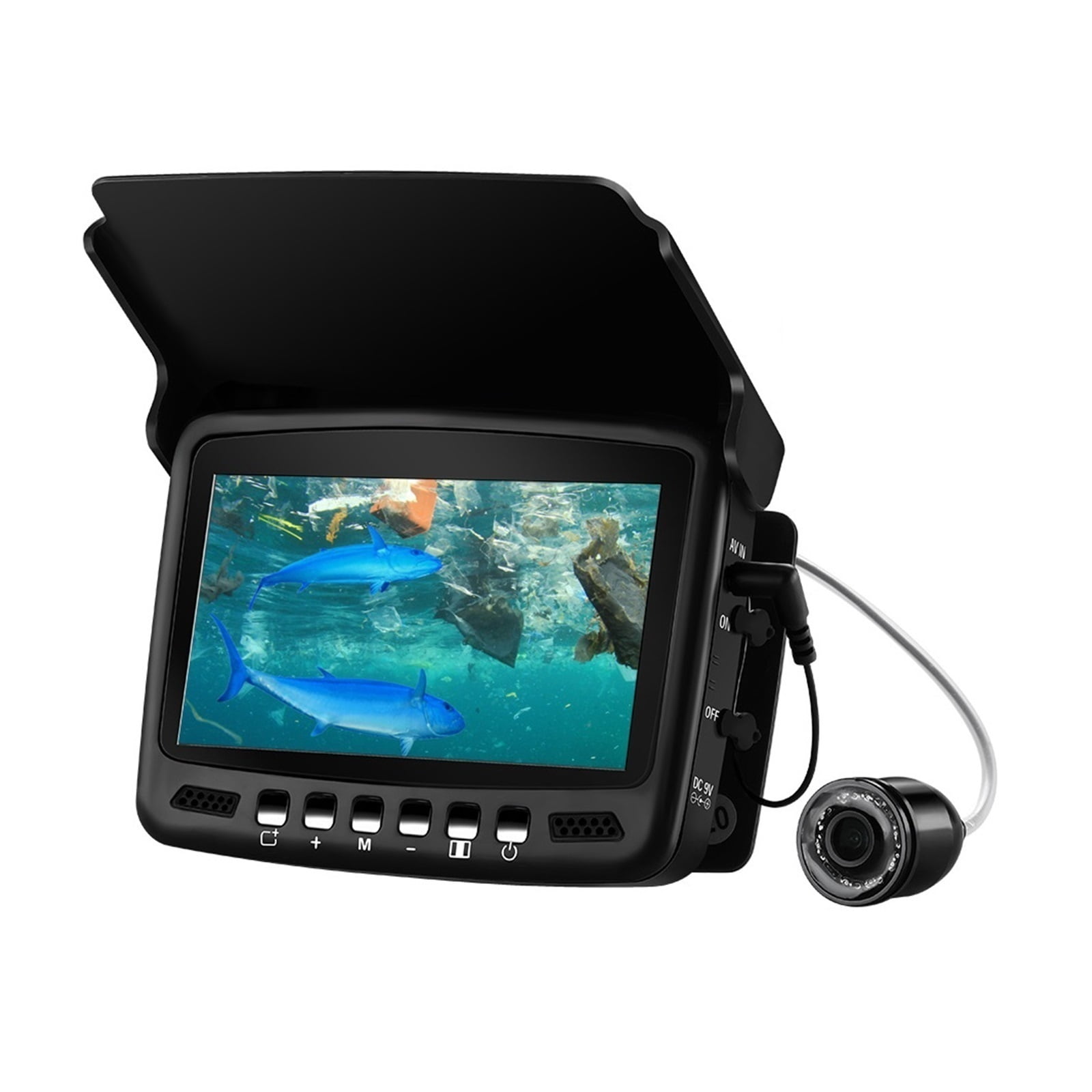 Caméra De Pêche Sous-marine – Écran IPS 4,3″ – Objectif étanche IP68 – 12 LED IR – Câble 15 à 50 M – Champ De Vision 220°