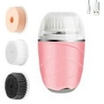 thumbnail image 1 of Cepillo de limpieza facial vibratorio sónico: 3 cabezales de cepillo con 3 modos, resistente al agua, temporizador inteligente, carga inalámbrica para limpieza facial, exfoliación y masaje, forma de, 1 of 7