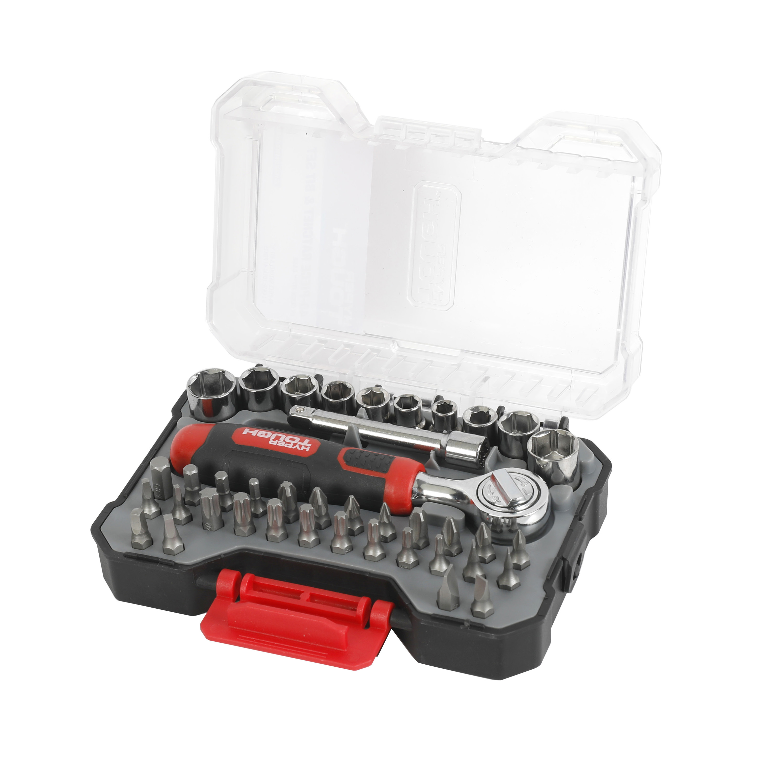 Juego de carraca con dados y puntas Hyper Tough de 40 piezas en estuche Click Fit 7