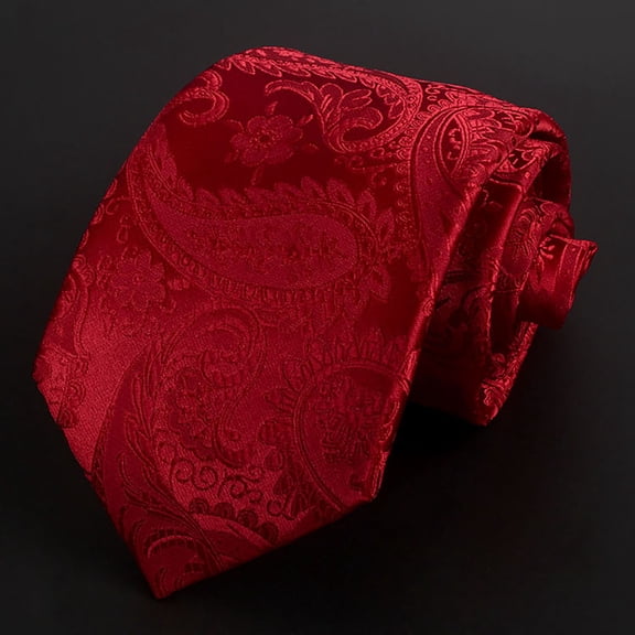 Ahabrexf Men's Fashion Slim Satin Tie,Solid Color Various Colors Polyester Necktie