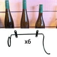 thumbnail image 3 of 6x Iron Wall Mounted Wine bottle storage Rack Multifunction for Wine Storage Home Bar Right, 3 of 8