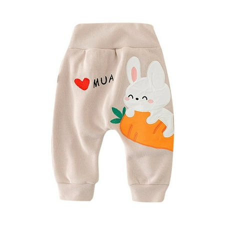 

Toddler Boys Casual Long Trousers Clothes Cartoon Cute Print Pants High Waisted Pants Outfits Clothes Girls Pants Kids Pants(Color:Beige Size:6-12 Months)
