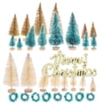 thumbnail image 3 of Gymnture christmas Mini Pine Tree Set with Wreath & Merry Christmas Sign, 3 of 11