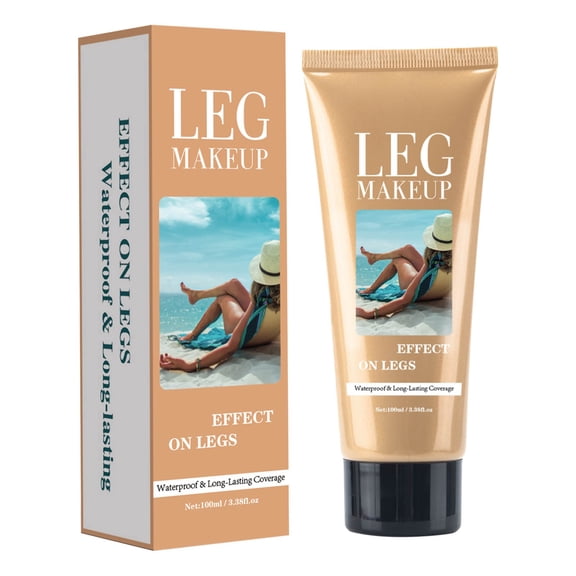 Lenkho Leg Makeup Body Foundation, Waterproof & Long-Lasting Leg Coverage Cream, Instantly Covers Scars, Veins & Imperfections, Creates Smooth, Flawless Legs for All Skin Tones