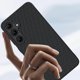 thumbnail image 2 of For Samsung Galaxy S24 Case Leather PC Hard Phone Cover Carbon Fiber Texture - Black Yellow, 2 of 5