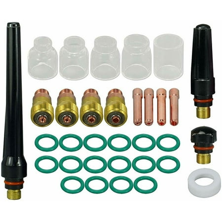 

Tig Stubby Gas Lens Collet Body Cup Kit For Db Sr Wp 17 18 26 Tig Torch We