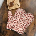 thumbnail image 5 of Cute Oven Mitts,Red Christmas Tree Pattern Oven Mitt 2-Pack Set,Kitchen Gloves for Oven,Heat Resistant Oven Mitts 7.7"x12", 5 of 7