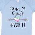 thumbnail image 4 of Inktastic Oma and Opa's Favorite Heart Grandchild Boys or Girls Baby Bodysuit, 4 of 5